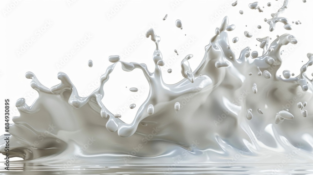 liquid milk splash on white background liquid milk splash on white background
