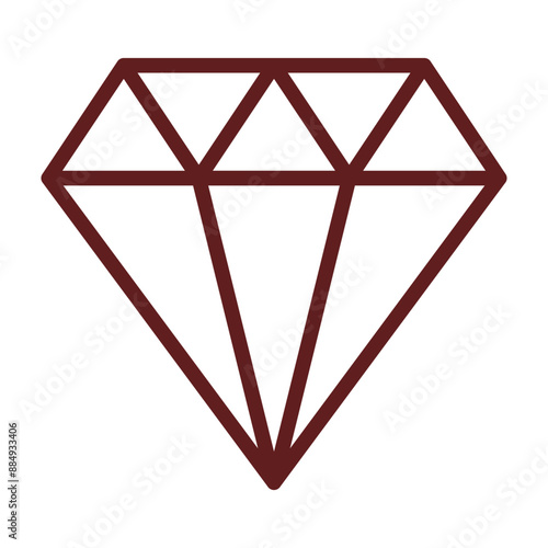 Valuable Vector Line Maroon Icon Design