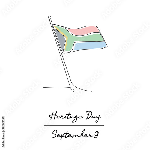 line art of Heritage Day good for Heritage Day celebrate. line art.