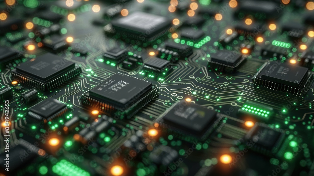 Tech-themed background with circuit board designs. Tech-themed background with circuit board designs.