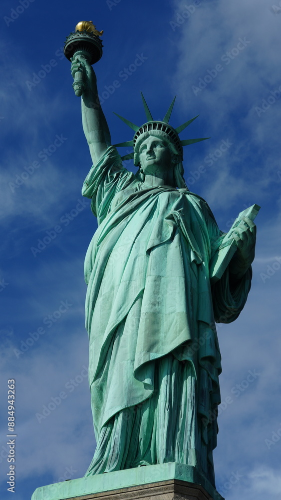 Fototapeta premium The statue of liberty view located in the New York city