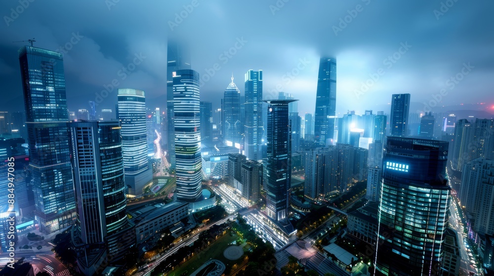 Naklejka premium Urban development and architecture. 