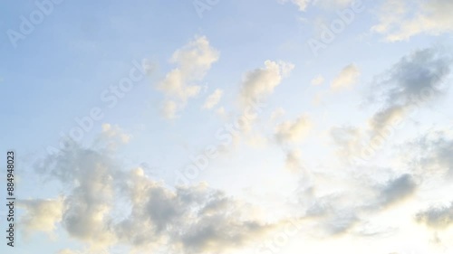Timelapse of beautiful dramatic sky and clouds at sunset time. Majestic nature world.	