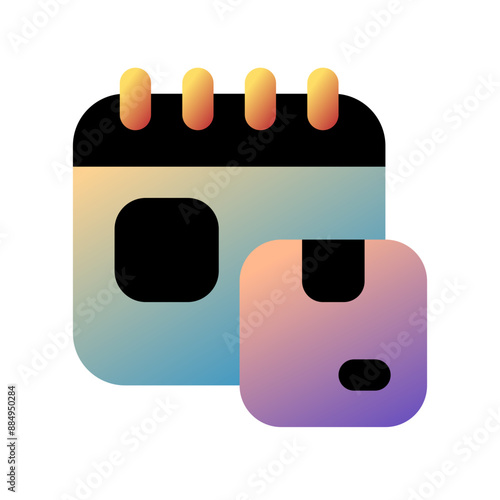 Editable package delivery schedule vector icon. Shipping, delivery, e-commerce, logistics. Part of a big icon set family. Perfect for web and app interfaces, presentations, infographics, etc