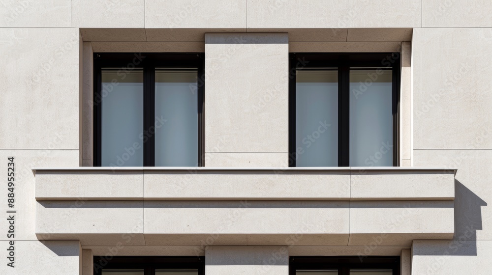 A modernist building adorned with ornamental features, showcasing the balance between minimalism and timeless decorative elements A modernist building adorned with ornamental features, showcasing the balance between minimalism and timeless decorative elements