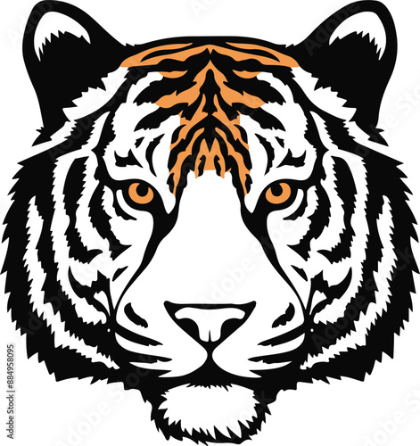 tiger head vector