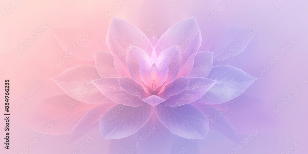 A beautiful lotus flower in soft pastel colors, radiating a serene and tranquil aura, set against a delicate pastel background A beautiful lotus flower in soft pastel colors, radiating a serene and tranquil aura, set against a delicate pastel background