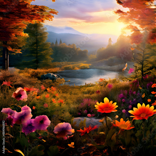autumn in the mountains