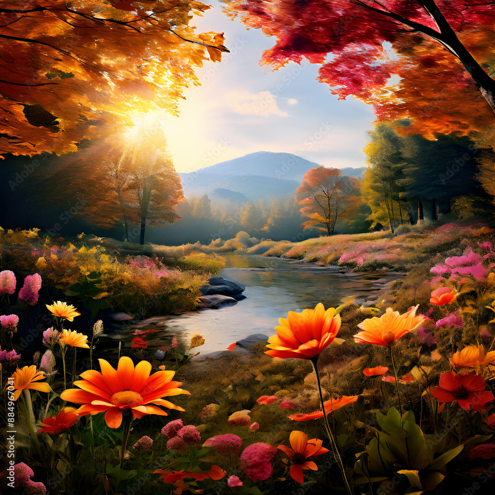 autumn in the mountains