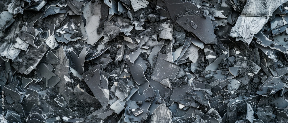 Panoramic close-up, high detail scan of shredded torn fabric texture, Generative AI Panoramic close-up, high detail scan of shredded torn fabric texture, Generative AI