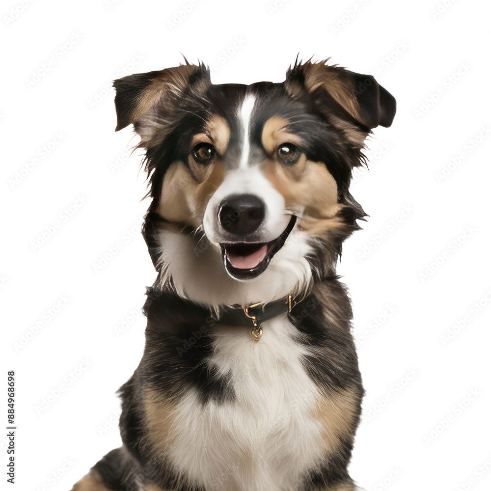 dog is isolated on white background. dog is isolated on white background.