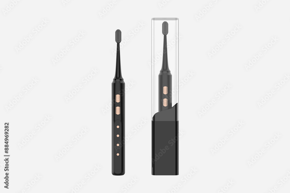 Ultrasonic Electric Toothbrush Rechargeable Tooth Brushes. 3d illustration Ultrasonic Electric Toothbrush Rechargeable Tooth Brushes. 3d illustration