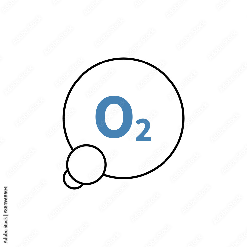 oxygen concept line icon. Simple element illustration. oxygen concept outline symbol design. oxygen concept line icon. Simple element illustration. oxygen concept outline symbol design.