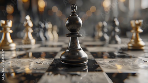 A close-up of a pawn being promoted to a queen, symbolizing a pivotal moment in a chess game