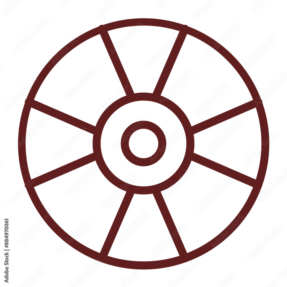 Compact Disk Vector Line Maroon Icon Design Compact Disk Vector Line Maroon Icon Design