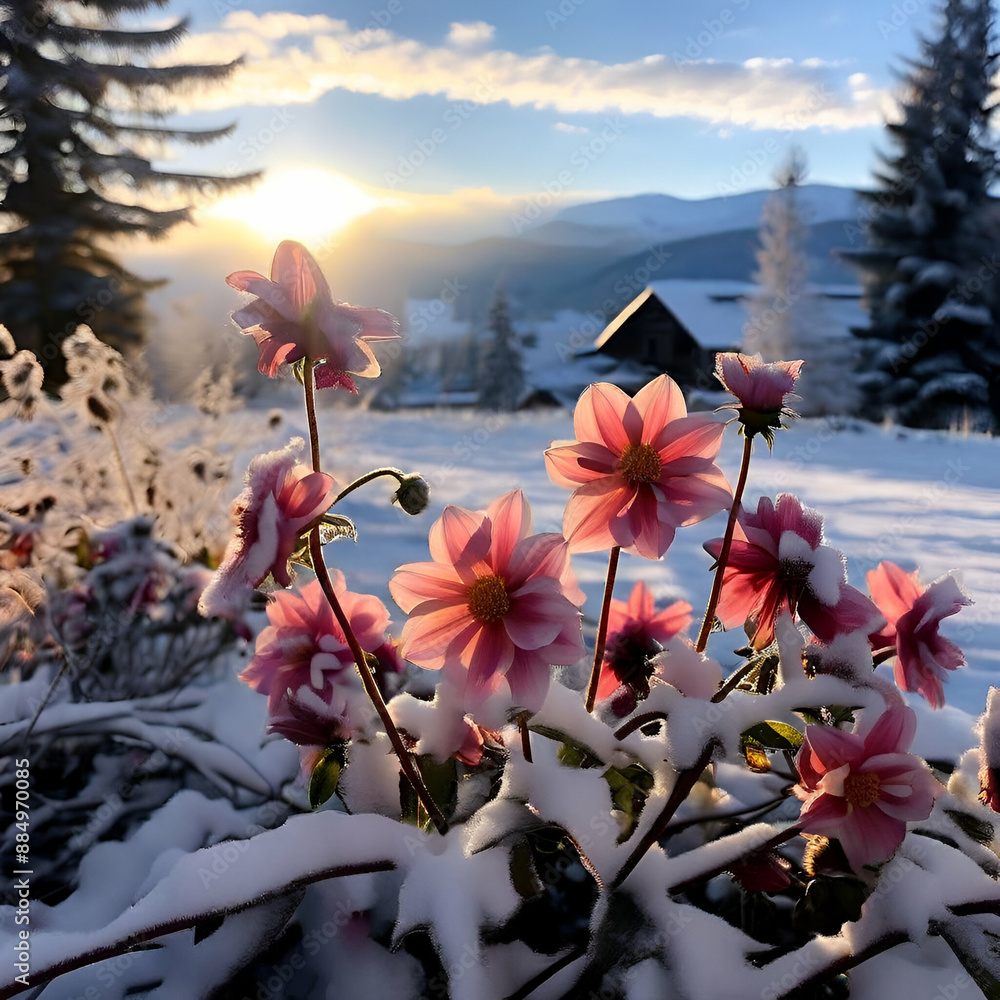 flower and sky