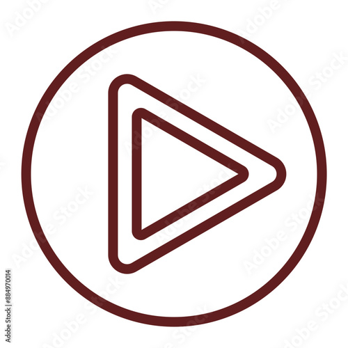 Play Button Vector Line Maroon Icon Design Free Download Play Button Vector Line Maroon Icon Design - GFXLoad