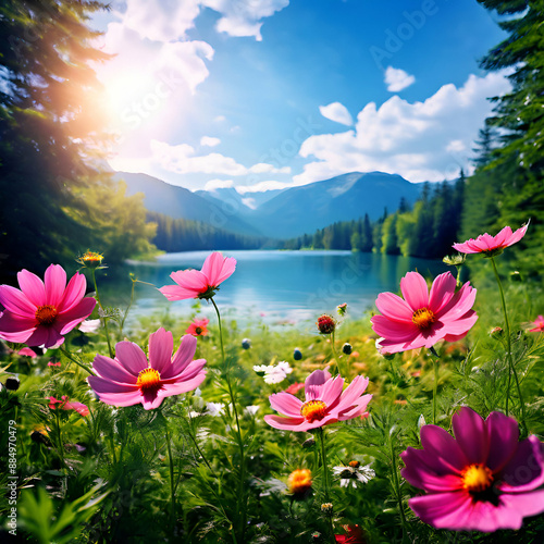 lake in the mountains