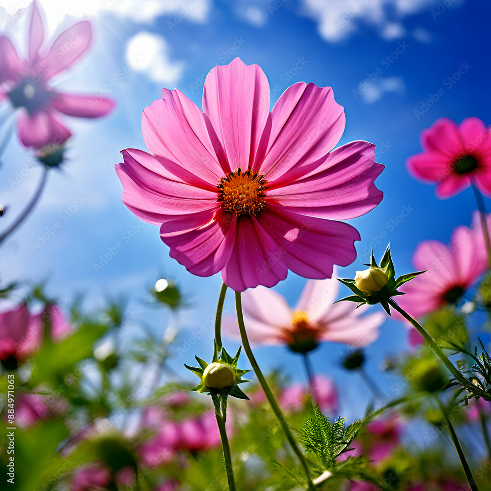 pink cosmos flower