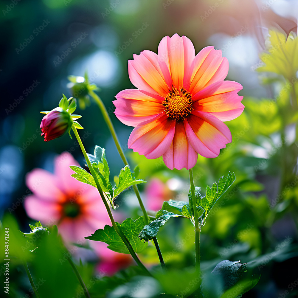 pink cosmos flower
