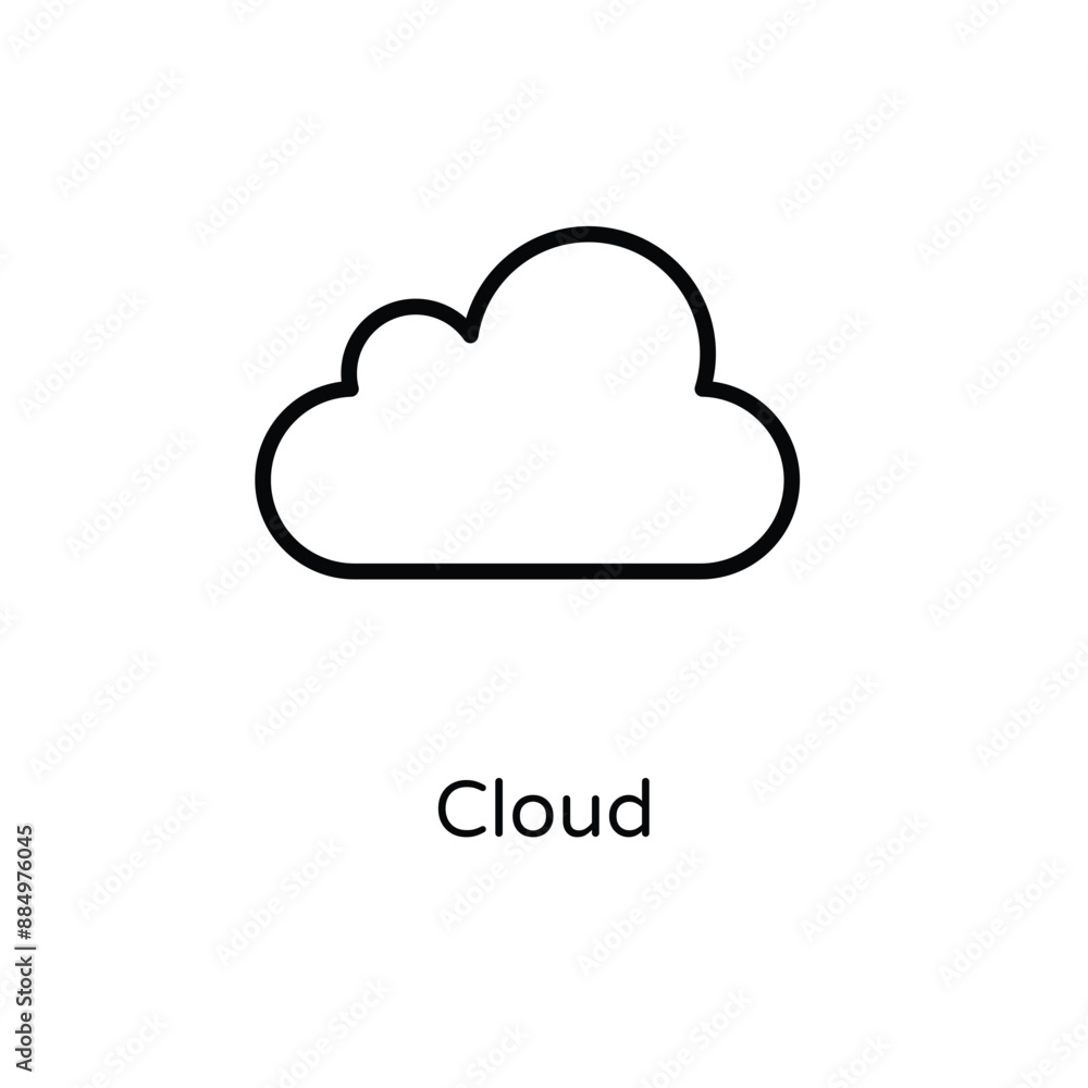 Cloud vector icon Cloud vector icon