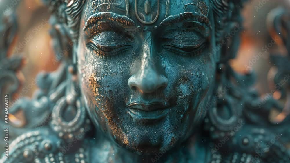 Video recreation of statue figure of Buddha
Video recreation of statue figure of Buddha