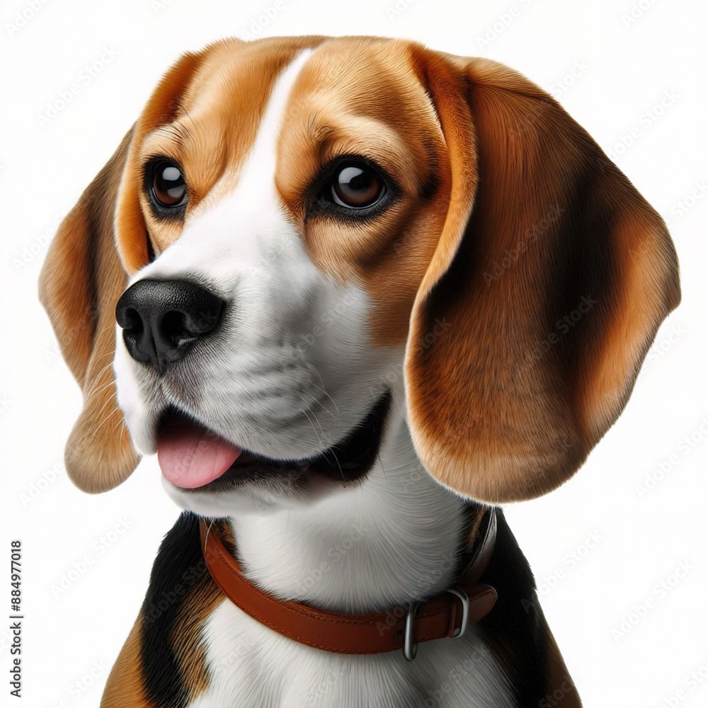 beagle dog portrait isolated on white beagle dog portrait isolated on white