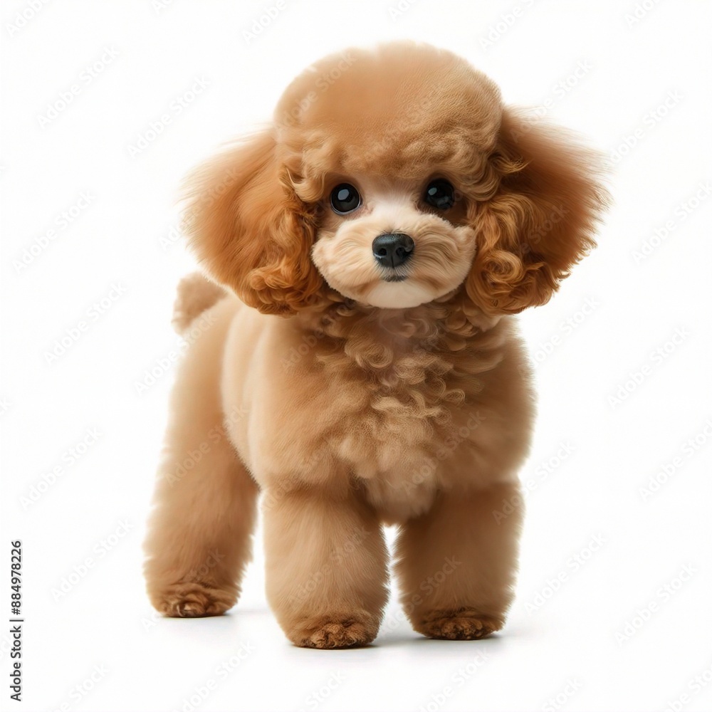 poodle puppy isolated on white