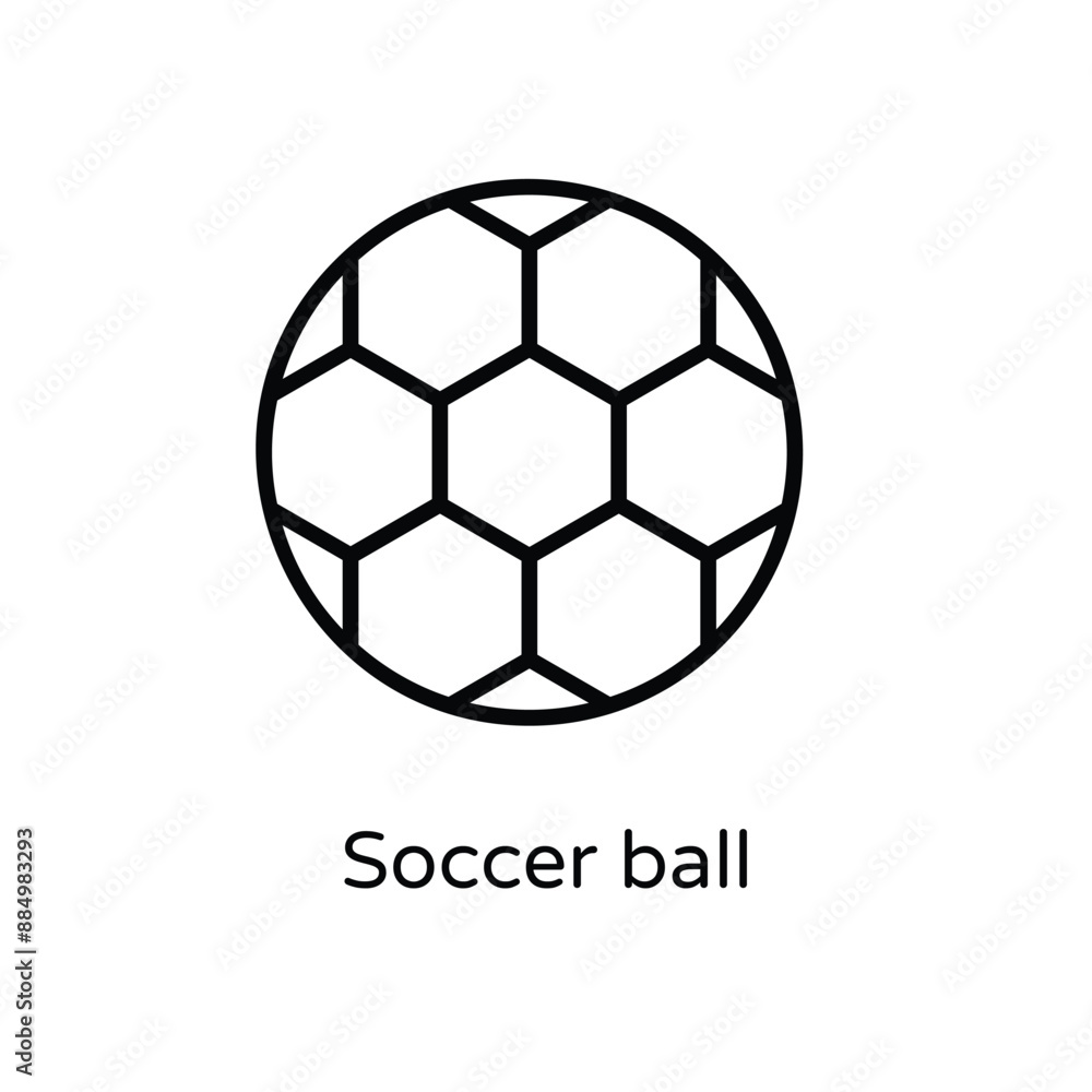 Fototapeta premium Soccer ball vector icon