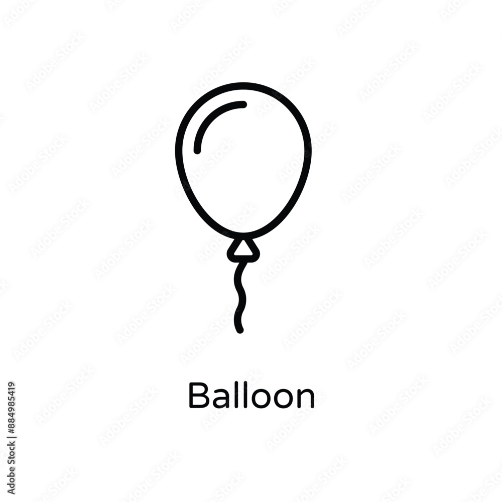 Balloon vector icon Balloon vector icon