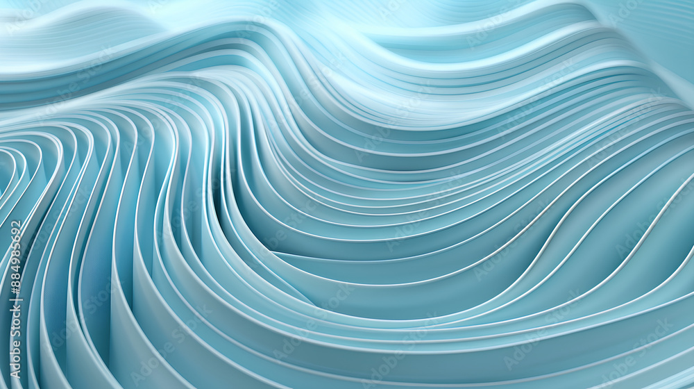 Abstract rounded lines on a light background, 3d render Stock Illustration Abstract rounded lines on a light background, 3d render Stock Illustration