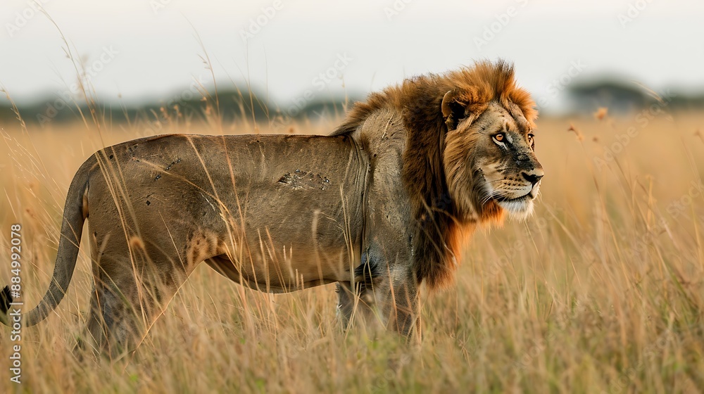 Visual guide the anatomy of Panthera leo Lion highlighting adaptations ...