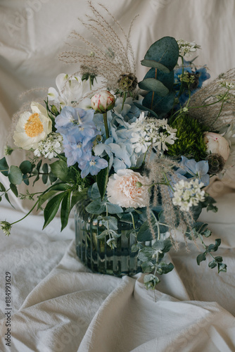 Blumenbouquet in blue