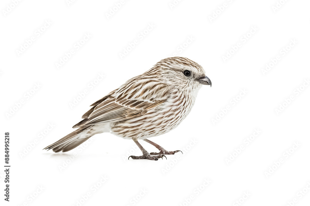 Fototapeta premium Brown and White Bird with White Background