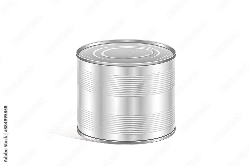 Silver Tin Can Mockup Silver Tin Can Mockup