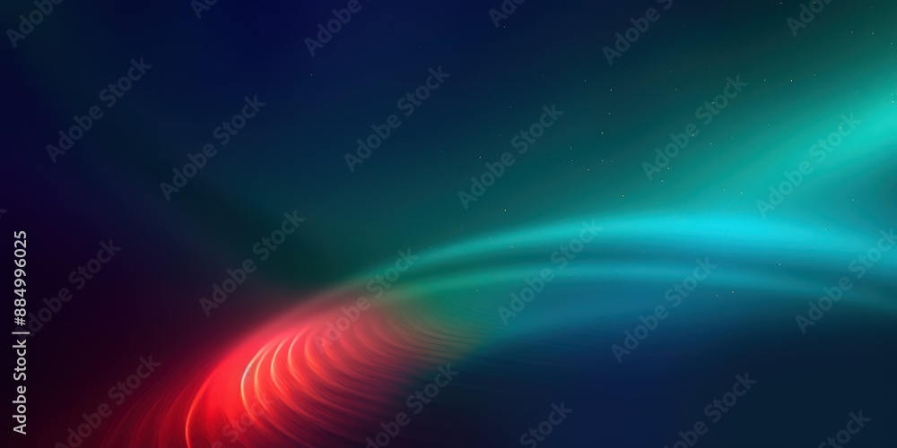 Fototapeta premium Abstract Red and Blue Light Streaks in Dark Background