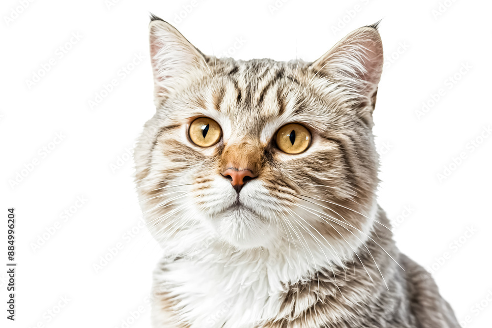 Portrait of a Curious Cat with Golden Eyes Portrait of a Curious Cat with Golden Eyes