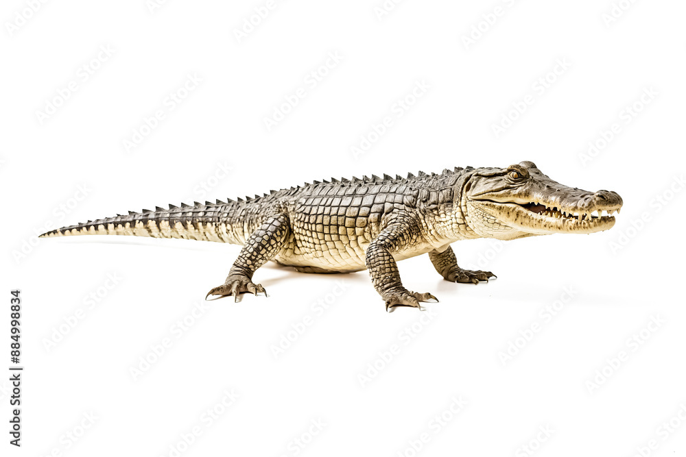 Crocodile isolated on white background Crocodile isolated on white background
