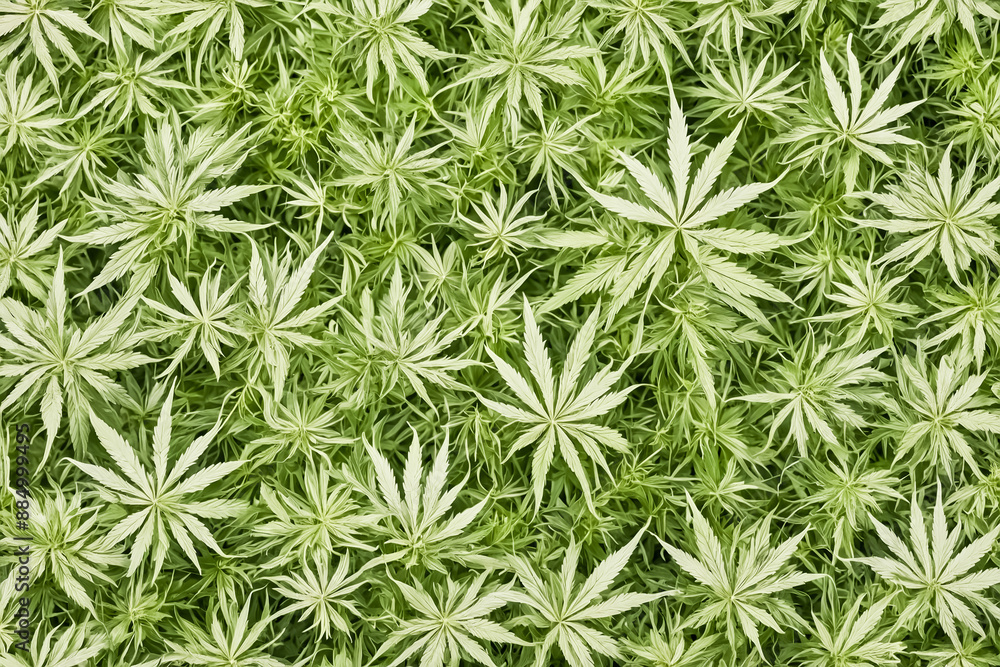 Green cannabis leaves background Green cannabis leaves background
