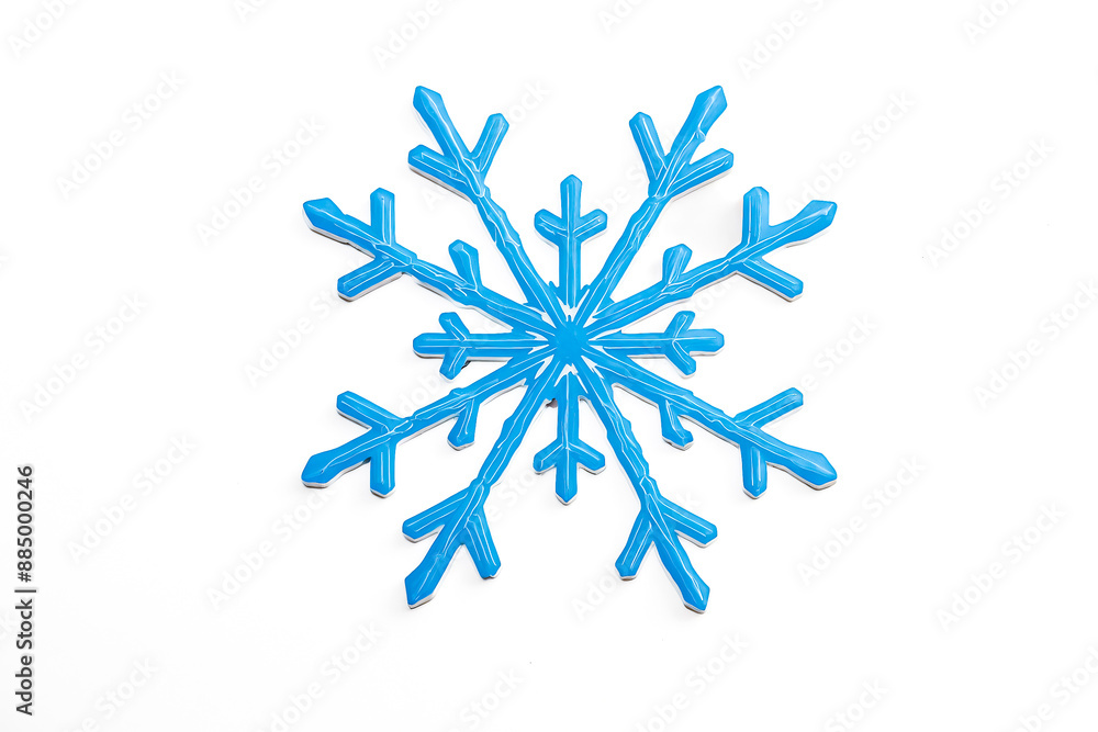 Blue snowflake isolated on white background Blue snowflake isolated on white background