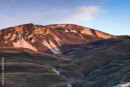 Mountains on Kazenoy Am Lake, Chechnya photo