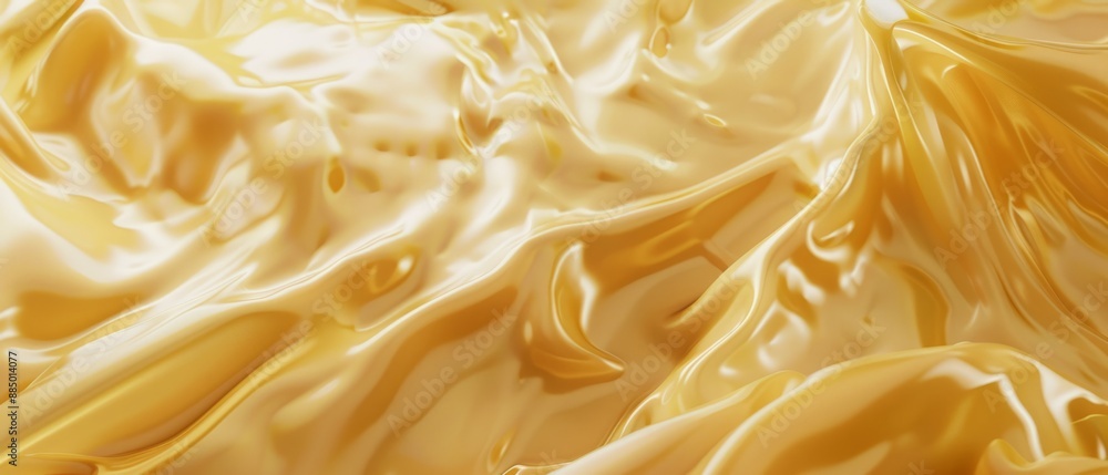 Panoramic close-up, high detail scan of smooth wax texture, Generative AI Panoramic close-up, high detail scan of smooth wax texture, Generative AI