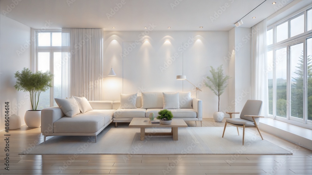 Fototapeta premium White on White Elegance wallpaper background