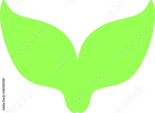 green leaf heart