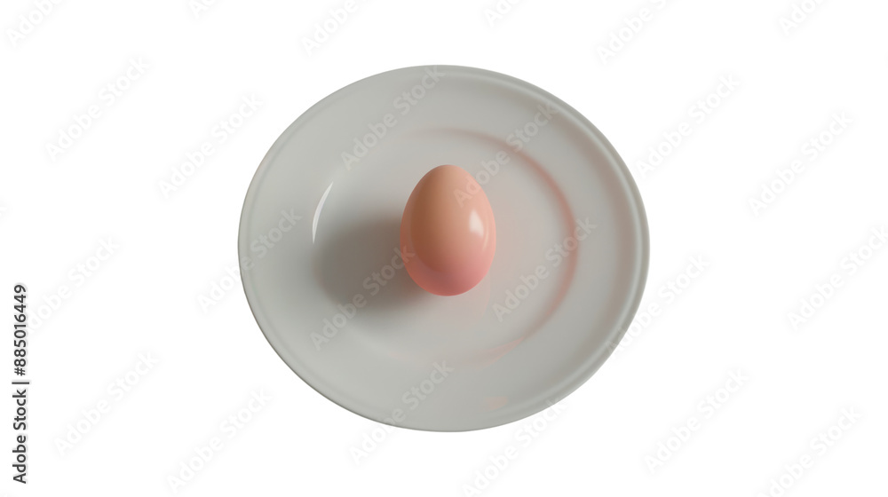 Easter egg on a plate Easter egg on a plate
