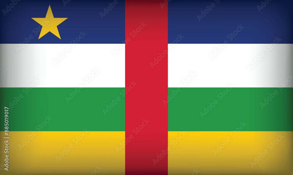 Fototapeta premium C.A.R Flag with Original color