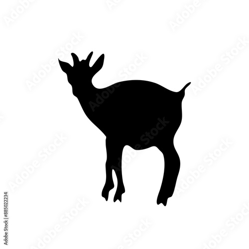 Goat vector silhouette