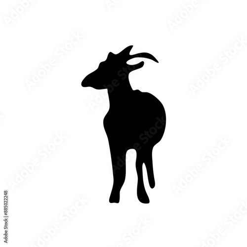 Goat vector silhouette