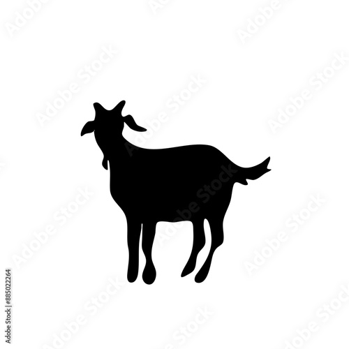 Goat vector silhouette