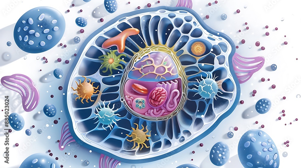 Educational diagram of plant cell structure showing organelles like ...
